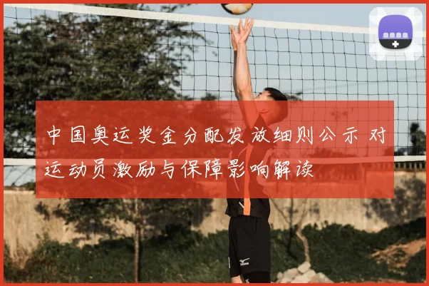 中国奥运奖金分配发放细则公示 对运动员激励与保障影响解读