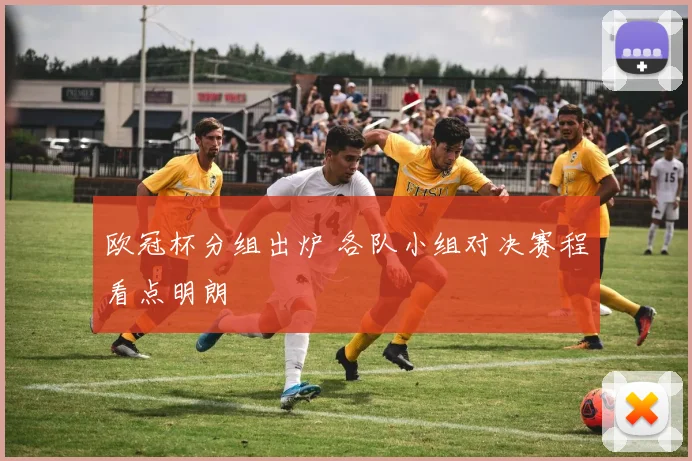 欧冠杯分组出炉 各队小组对决赛程看点明朗